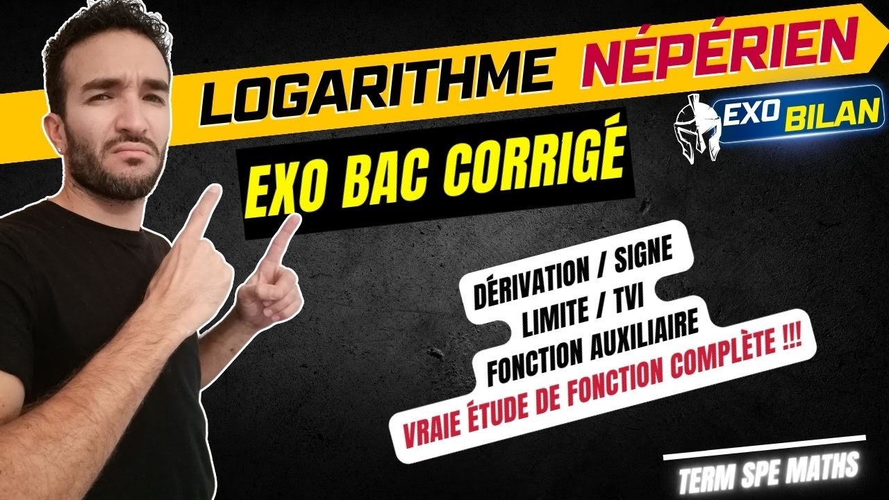 [TERM SPÉ MATHS] LOGARITHME NÉPÉRIEN / EXERCICE BAC 2021 🎯 CORRIGÉ /FONCTION AUXILIAIRE,TVI, LIMITES