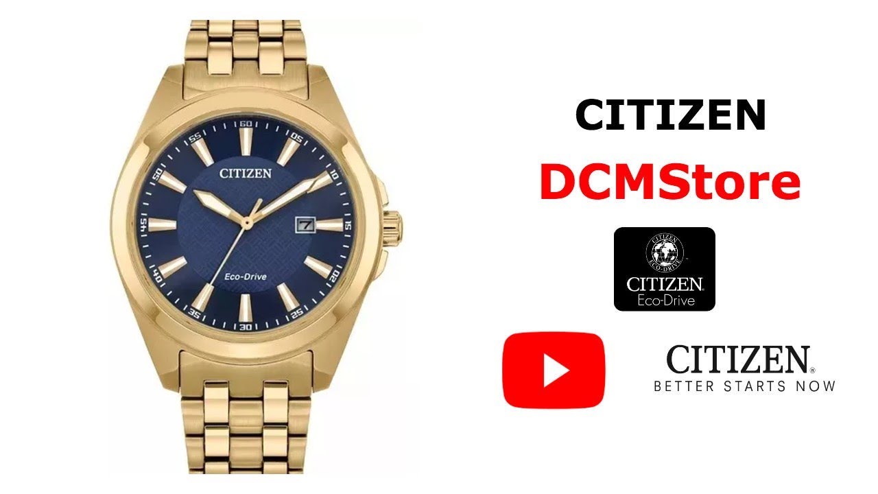 BM7532-54L Citizen Peyten Ecodrive Blue Dial - YouTube