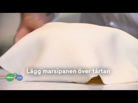 Video: Hur Man Dekorerar En Tårta Med Marsipan