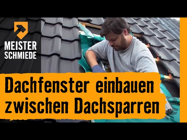 Dachfenster einbauen zwischen Dachsparren