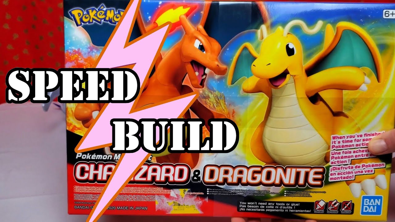 Speed Building Pokemon Model Kit - Charizard & Dragonite