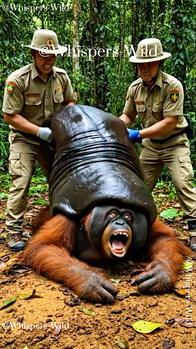 Kisah Penyelamatan Orangutan Siput Raksasa Dihilangkan dengan Selamat #satwaliar #penyelamatanhew...