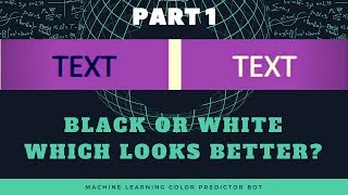 Machine Learning Color Prediction Bot || Part 1 || Machine Learning for beginners.