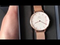 Unbox Daniel Wellington Classic Petite Melrose DW00100163 - Mở hộp đồng hồ DW chính hãng