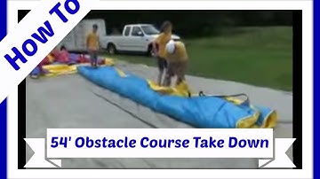 How to Roll Up the 54 Ft Obstacle Course