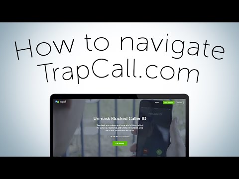 TrapCall Website Tutorial