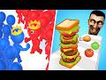 Sandwich Runner VS Count Masters - All Level Gameplay Android,iOS - NEW UPDATE N1