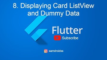 8 . Displaying Card ListView and Dummy Data - Firebase - Flutter - FireStore (Coffee App)
