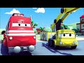 Troy the Train and the Crane in Car City | Trains & Trucks ...
