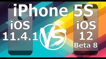 Speed Test : iPhone 5S - iOS 12 Beta 8 vs iOS 11.4.1 (iOS 12 Public Beta 6 Build 16A5357b)