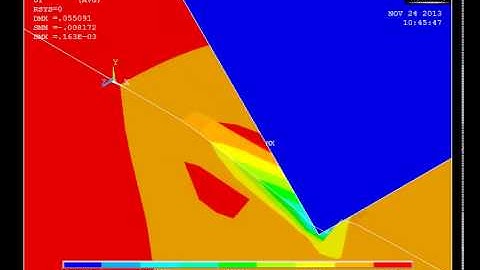 Scratch Test Simulation - ANSYS Animation