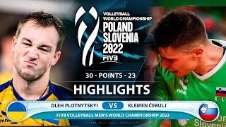 Oleh Plotnytskyi vs Klemen Čebulj | Ukraine vs Slovenia | Highlights | World Championship 2022 (HD)