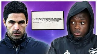 Nicolas Pepe calls out Mikel Arteta and opens up on their relationship