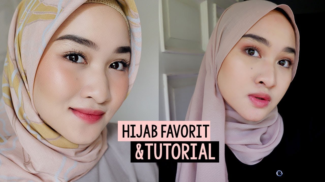 TUTORIAL HIJAB PASHMINA SIMPLE REVIEW HIJAB FAVORIT Hijab