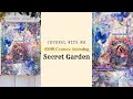 ASMR Journaling | Secret Garden Theme | Relaxing Sounds #creativejournaling #journal #mixedmedia