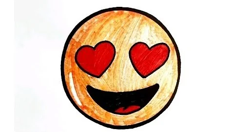 How to Draw Heart Eyes Emoji 😍 | Easy and Fun Drawing Tutorial for Beginners