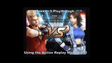 Tekken 5 Paul Playthrough using the Action Replay Max 50k cheat codes for Ps2 :D #Playstation #Sony