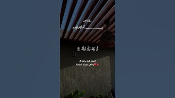 سورة الإخلاص تعدل ثلث القران #اكسبلور #لايك #شير #سورة #الاخلاص #ترند #شارك #subscribe #like #short