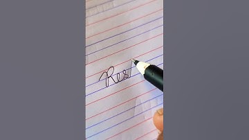 how to write your beautiful name in cursive writing | cursive writing practice #viral #video #short