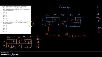 LSAT: Logic Games: Sequence (Complex) 2: Q/A 1