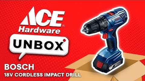 Bosch 18v Cordless Impact Drill | Ace Unbox