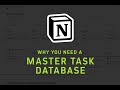 Why you need a master task database in Notion