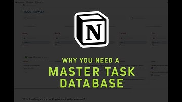 Why you need a master task database in Notion