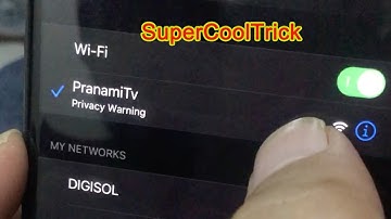 Wi-Fi Privacy Warning in iOS 14 ||  How to Fix ? SuperCoolTrick