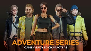 Adventure Series | 3D Game-ready Characters | UE5/Lyra preview | Cinematic | Live Link Face | Guides screenshot 1