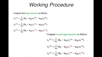 Gauss Seidel Method - KTU (2015 Syllabus) - MA202 - Module 6 - Numerical Methods