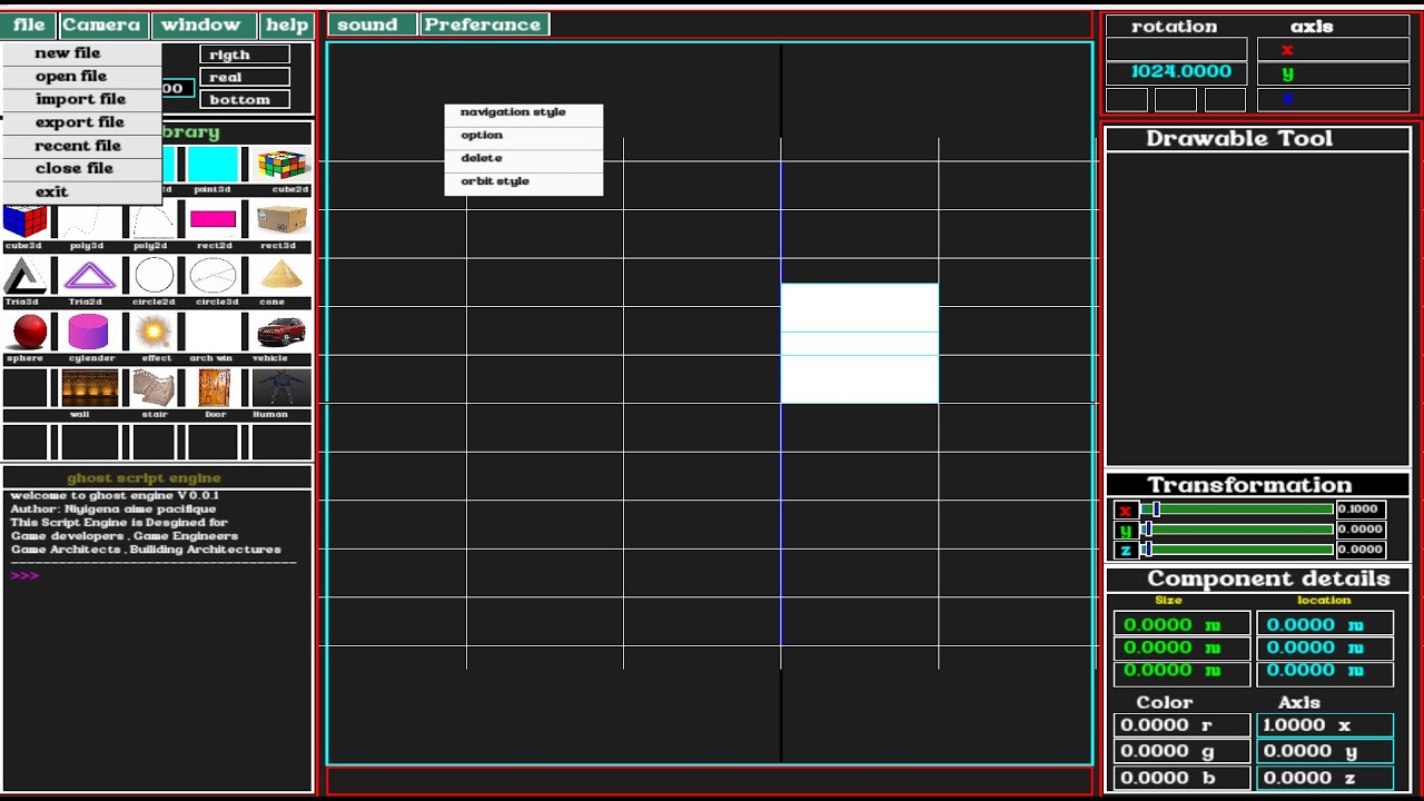 Continue game Engine UI programming with SFML+OpenGL and 3d Graphics