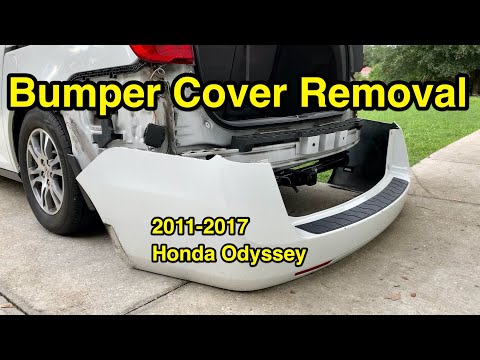 How to remove & install rear bumper cover on Honda Odyssey (2011-2017)