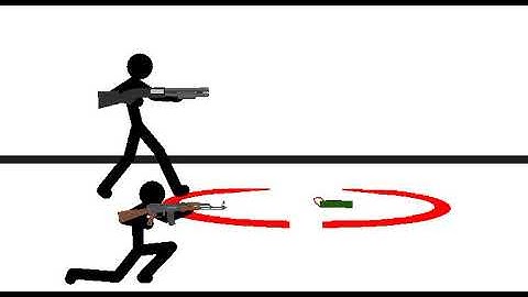 Shooting game-stick nodes animation