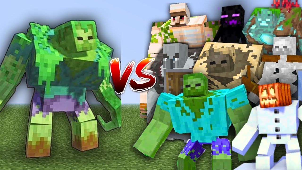 MUTANT JUNGLE ZOMBIE vs ALL MUTANT MOBS in MINECRAFT MOB BATTLE - YouTube