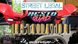 RestoQuad *STREET LEGAL* INSTALLATION (Honda TRX) @mayhamranch