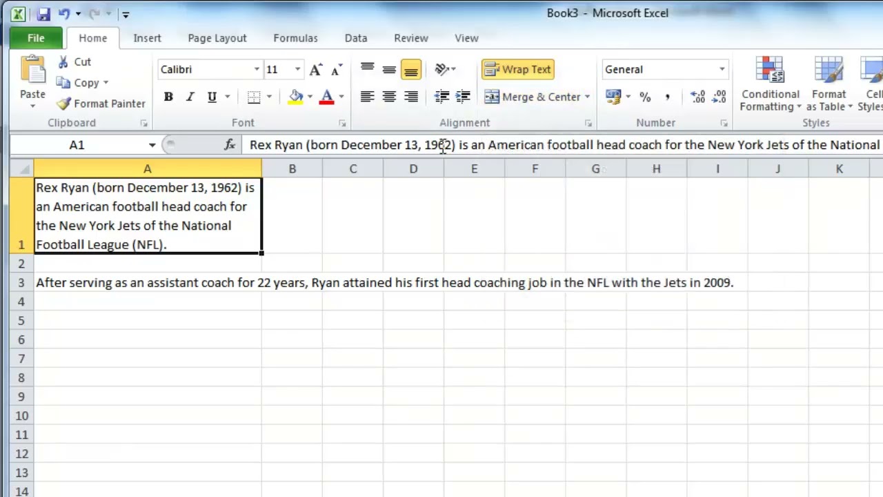 How to Use Word Wrap in Excel for Clean and Readable Cell Text Formatting