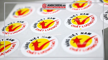 Thiết kế in ấn tem nhãn dán nhũ vàng Hồ Chí Minh