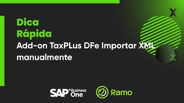 Add on TaxPLus DFe Importar XML manualmente