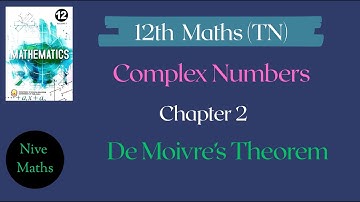 12th Maths|TN Syllabus|Chapter 2|Complex Numbers|De Moivre’s Theorem|Samacheer