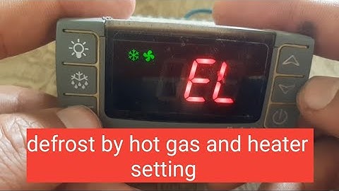 Dixell XR70CX-programmering voor ontdooiing van koel- en vriesmachines met behulp van heet gas #z...