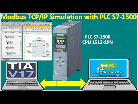 How to implementation Modbus TCP/IP simulation with real PLC S7-1500