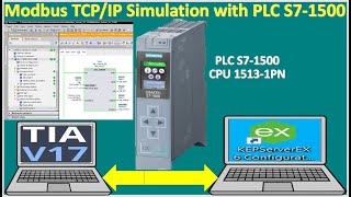 How To Implementation Modbus Tcpip Simulation With Real Plc S71500