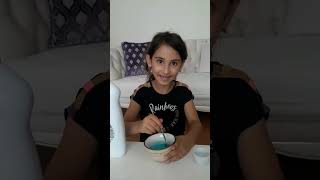 Bulaşık deterjanı ve şekerle Slime yapımı