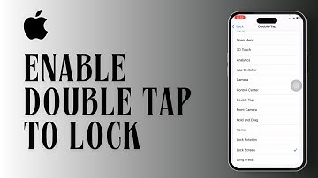 How to Enable Double Tap to Lock iPhone Feature