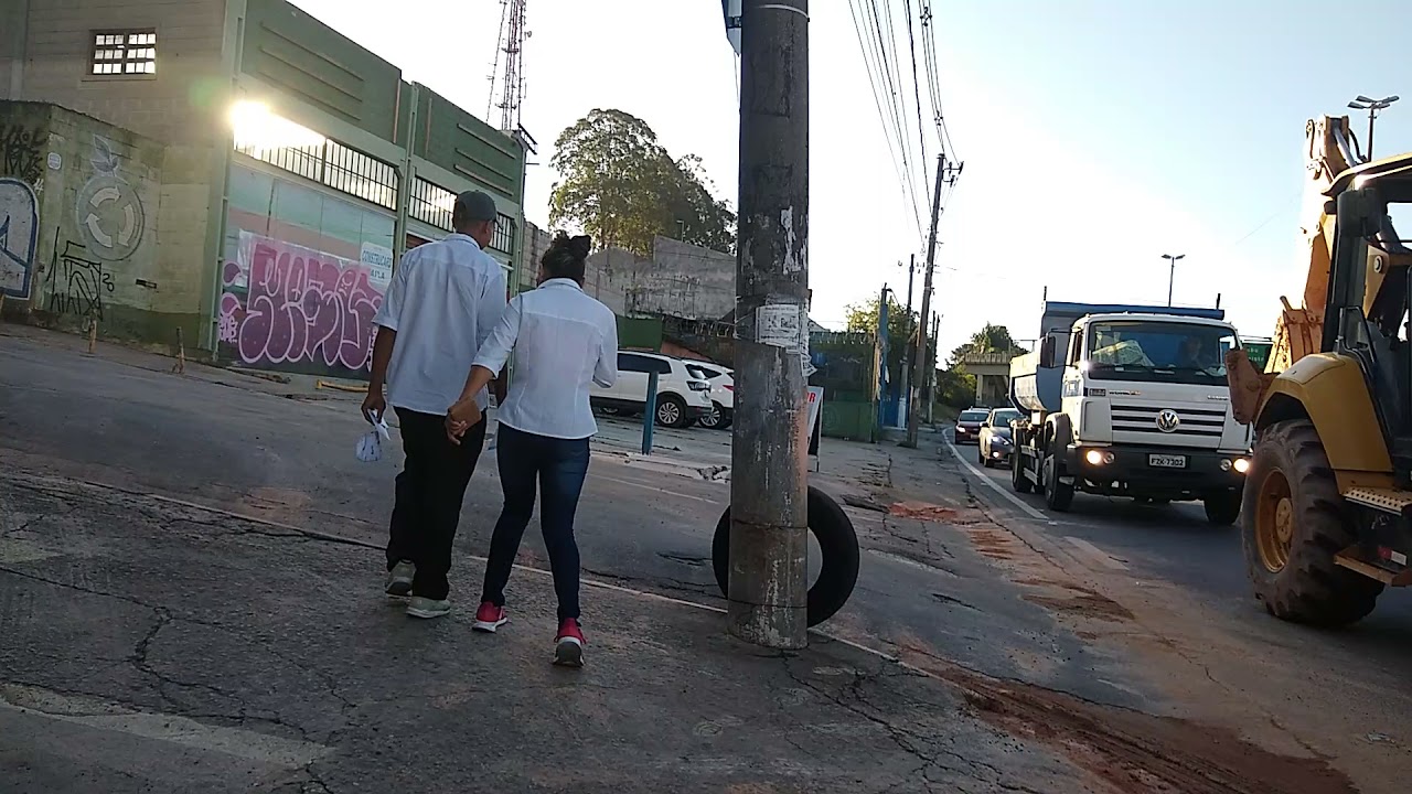Walking through the center of Taboão da Serra- São Paulo. Brazil.