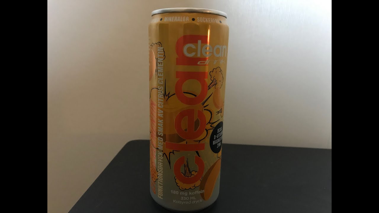 JOAKIM TESTAR : CLEAN DRINK CITRUS & CLEMENTIN | ENERGIDRYCK