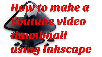 How to make a Youtube video thumbnail using Inkscape