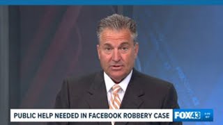 Public's help needed in Facebook robbery case
