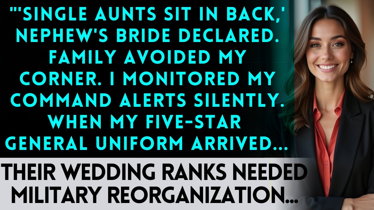Wedding Party Called Me 'The Lonely Aunt' — Until My Military Command Center Activated