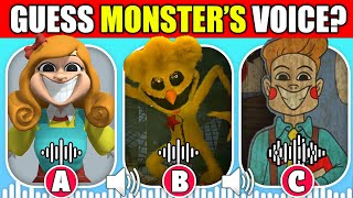 Guess The Monster's VOICE | Poppy Playtime Chapter 4 | Miss Delight, Mr. Delight, Kickenchicken